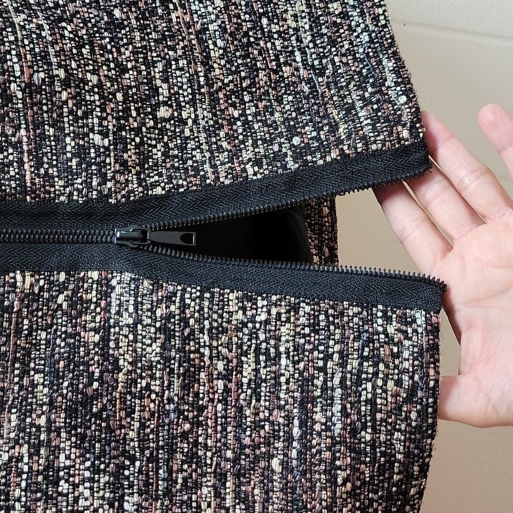 Lafayette 148 Tweed Midi Skirt Zip Split - Picture 10 of 14
